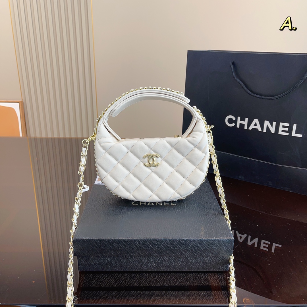 呼啦圈鏈條手拿包