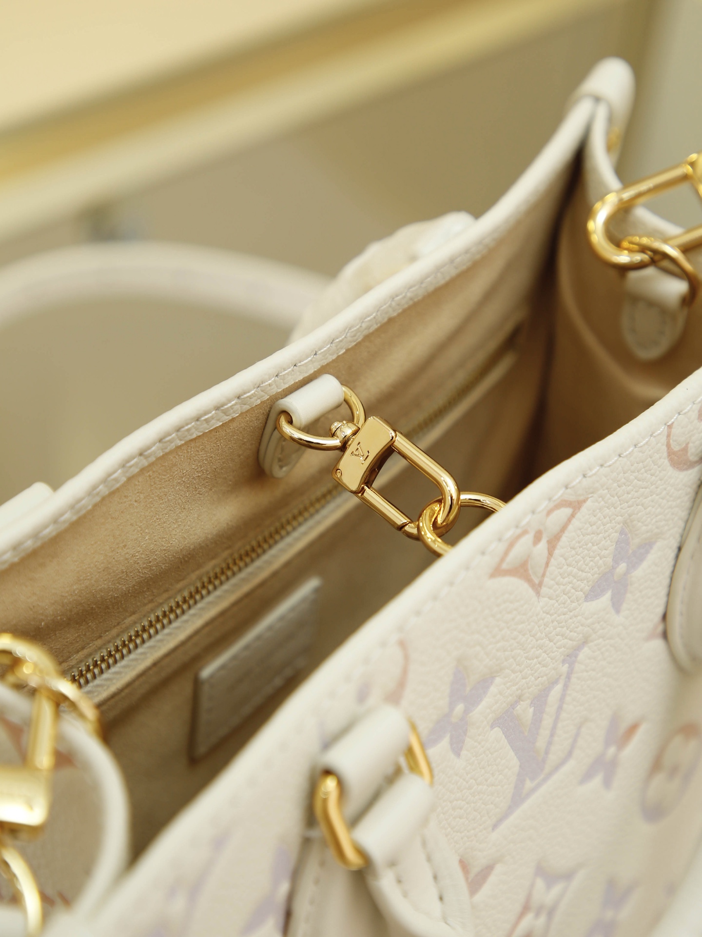 米白漸變四方包