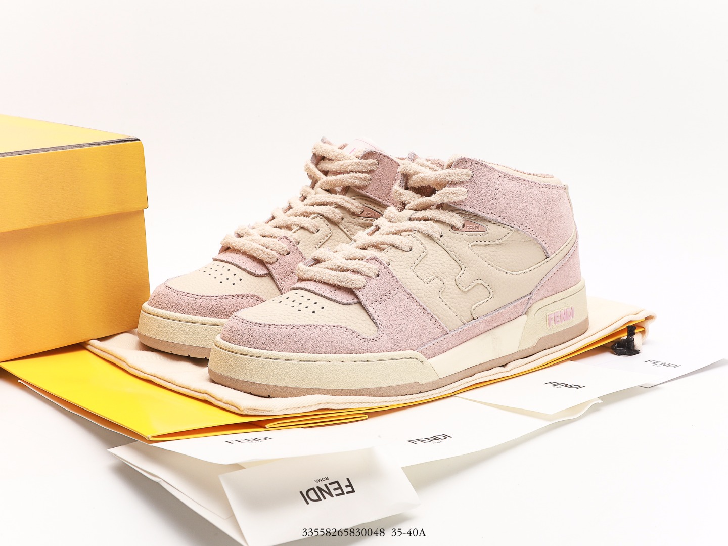 芬迪FENDI Match sneaters高幫運動鞋