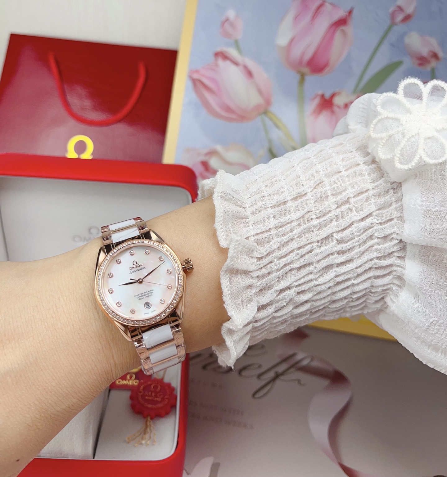 歐米茄 OMEGA時尚石英女錶
