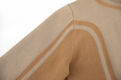 雙色嵌花針織拉鍊外套