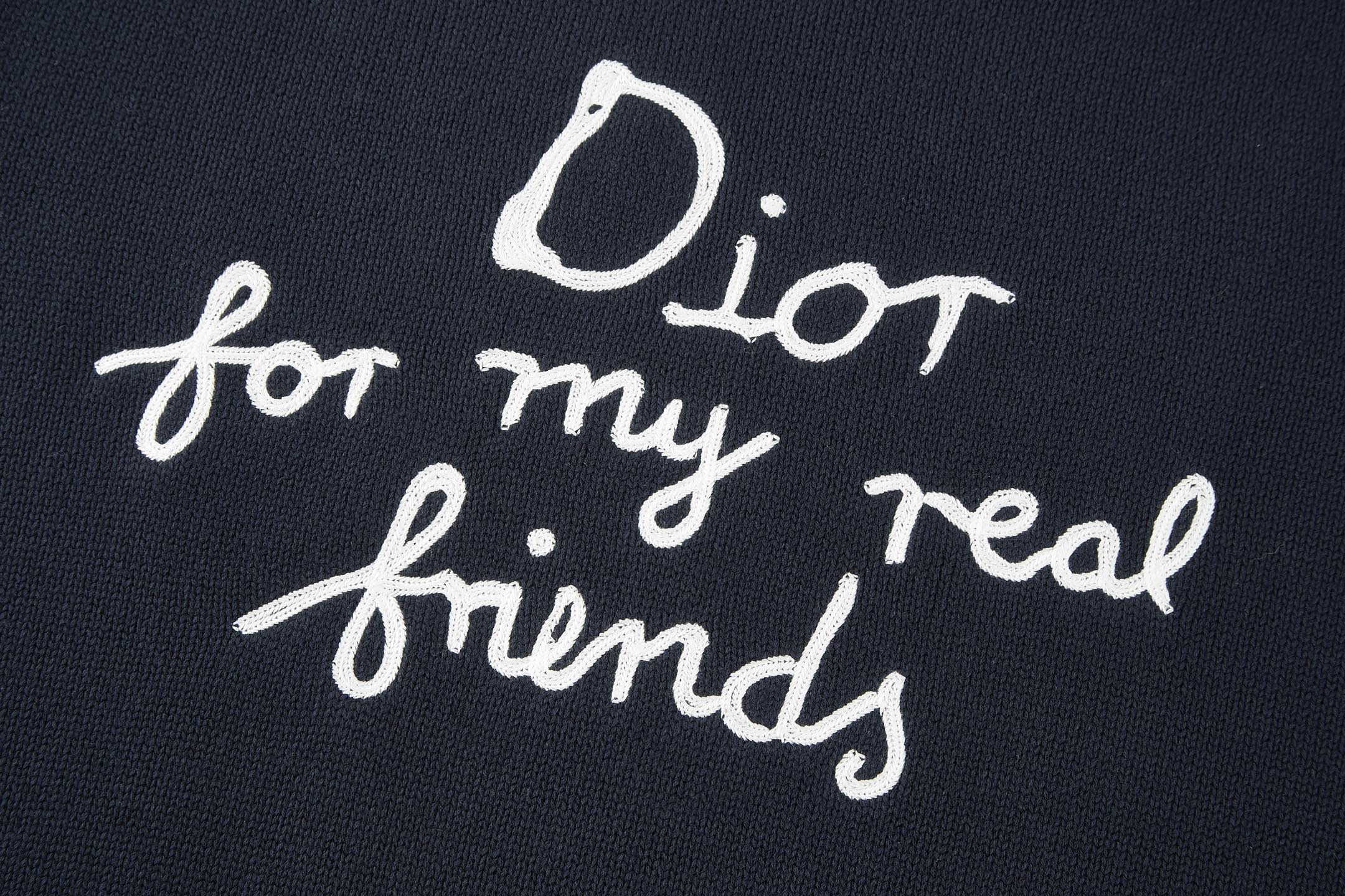 朋友刺繡針織毛衣