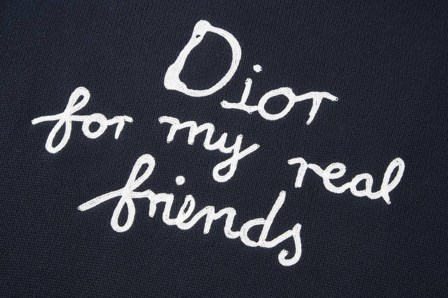 朋友刺繡針織毛衣