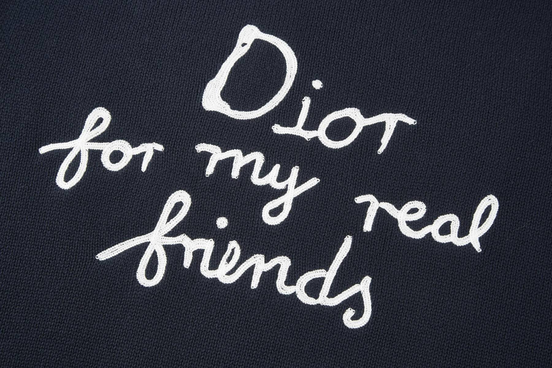 朋友刺繡針織毛衣