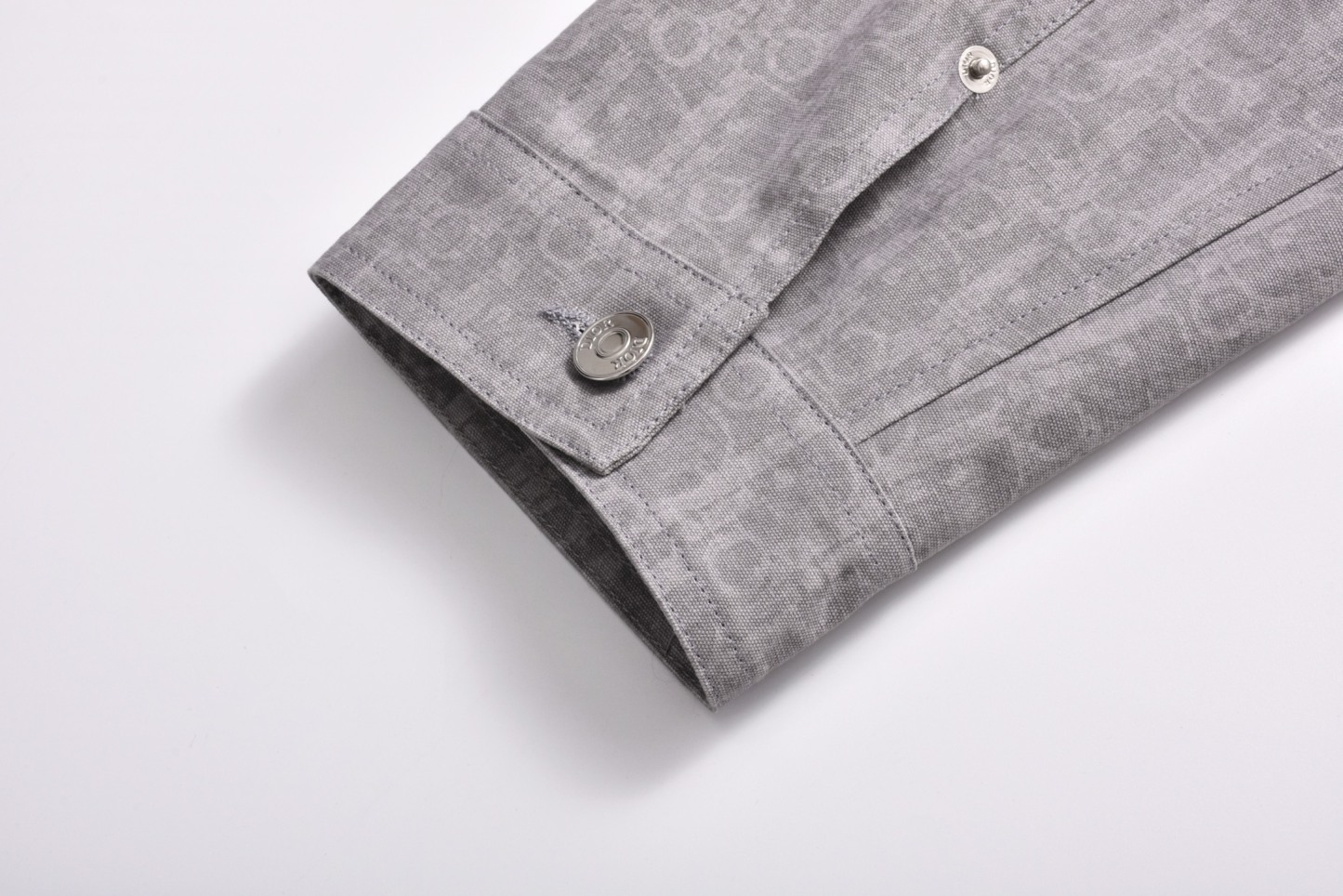 CD 25SS滿印提花牛仔襯衫（灰色）