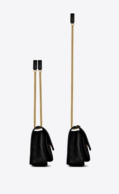 Y Niki Medium Chain Bag in Crinkled Vintage Leather