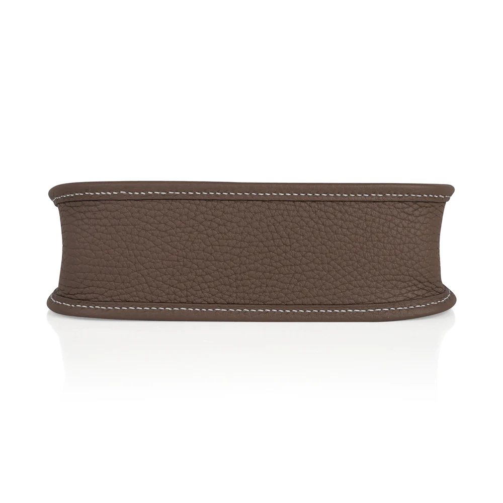 H Evelyne TPM Etoupe Clemence silver Hardware