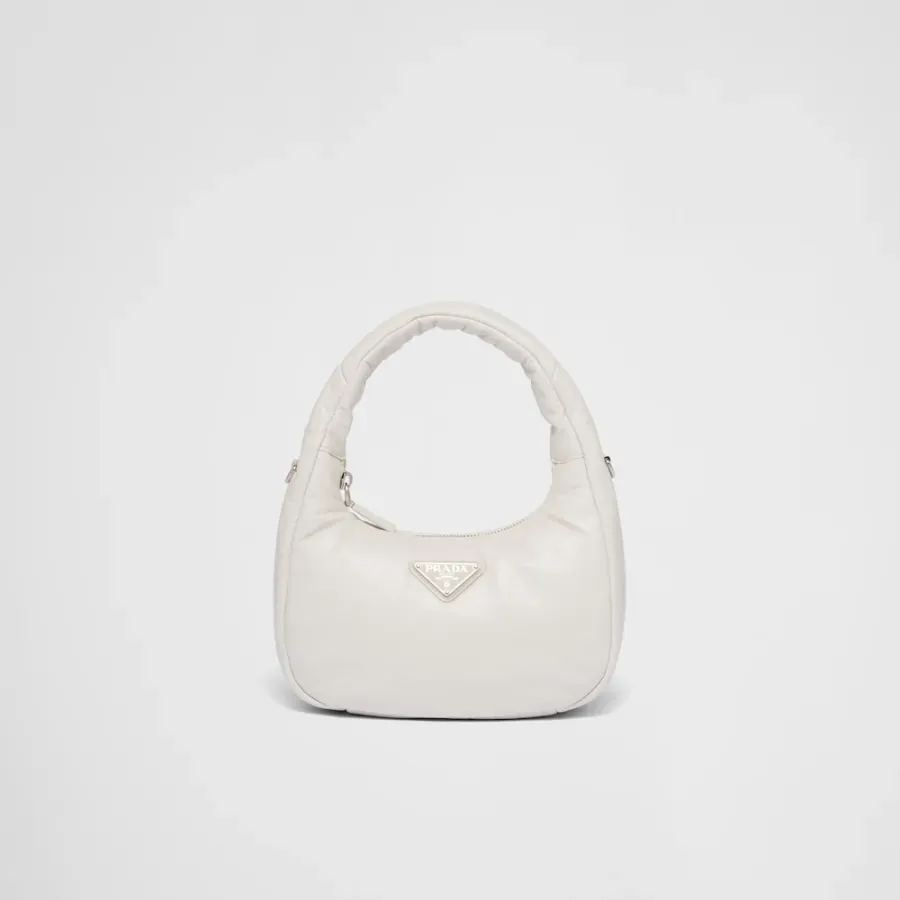 PP Soft padded nappa leather mini-bag - Citron Green