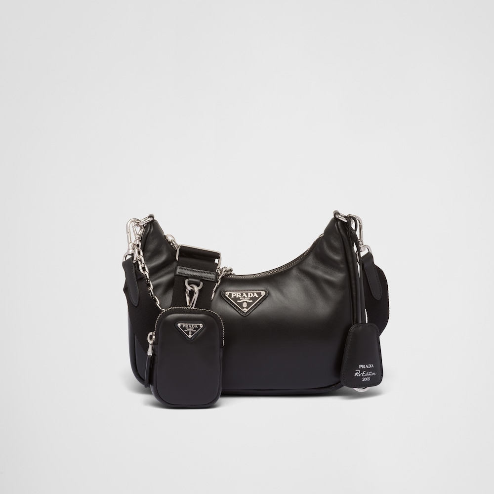 Padded nappa-leather PP Re-Edition shoulder bag -