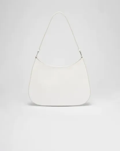 PP Cleo brushed leather shoulder bag - White
