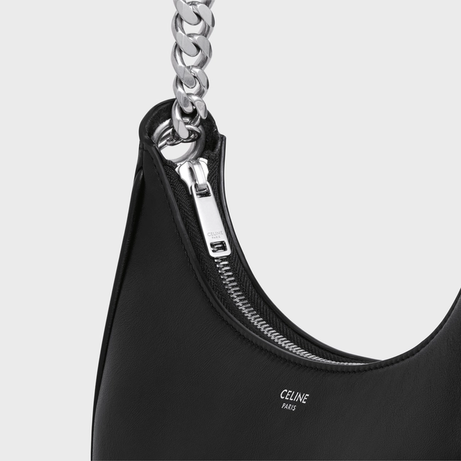 MEDIUM AVA CHAIN IN SMOOTH CALFSKIN BLACK