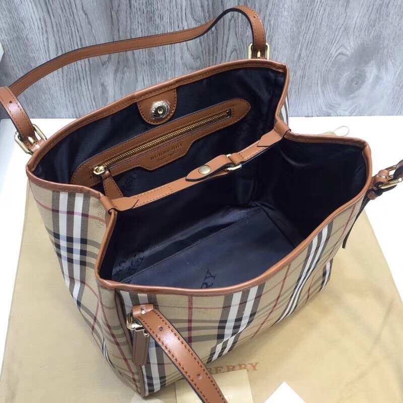bb The Small Canter Horseferry Check Tote Brown 