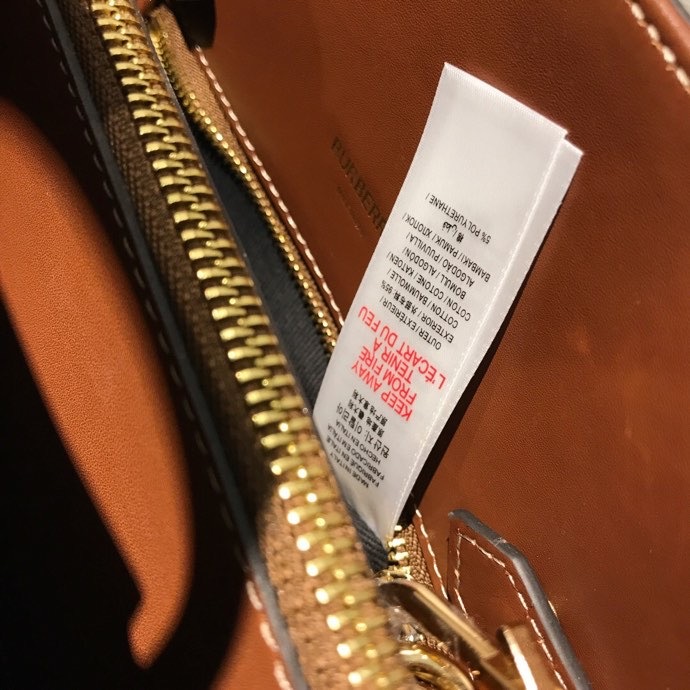 bb Mini Vintage Check Two-handle Title Bag Archive Beige 