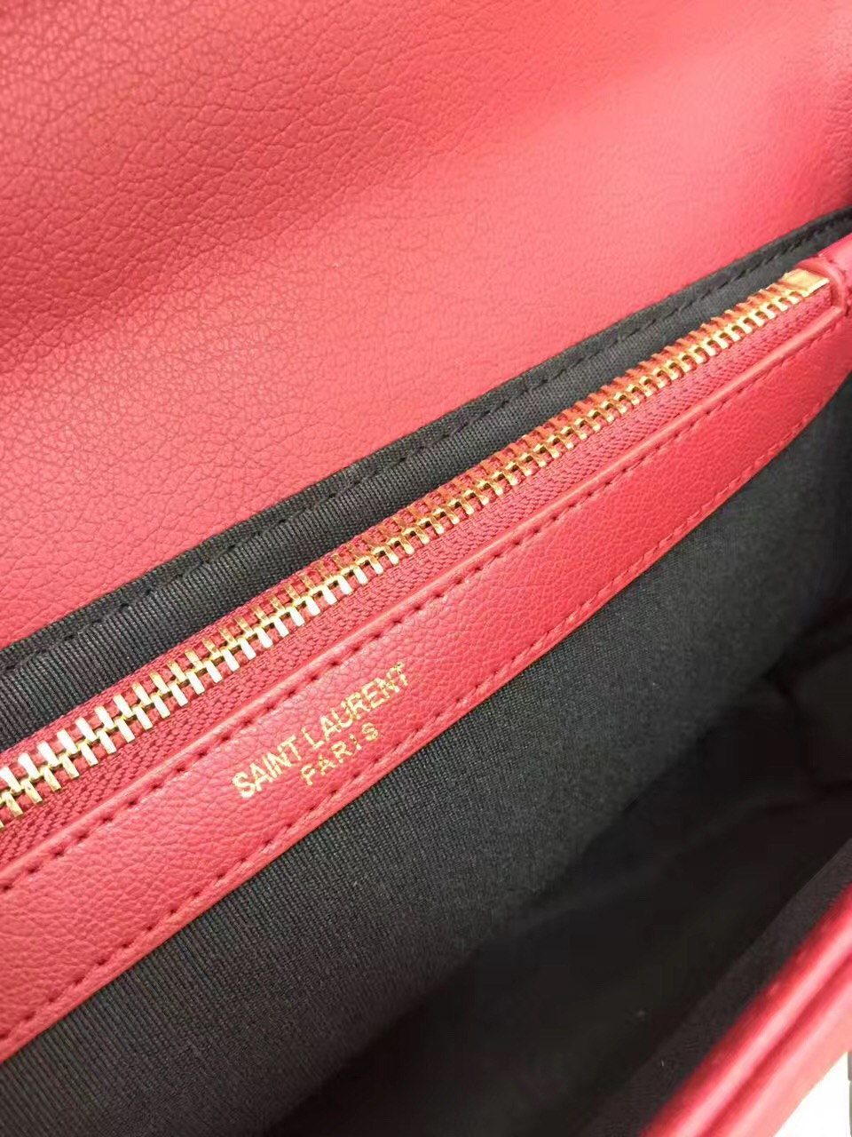 Y College Large Quilted Leather Bag