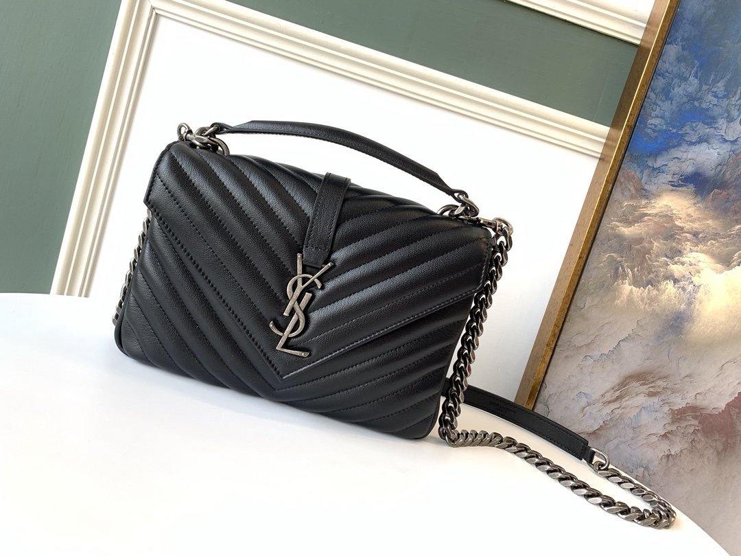 Y College Medium Quilted leather Bag