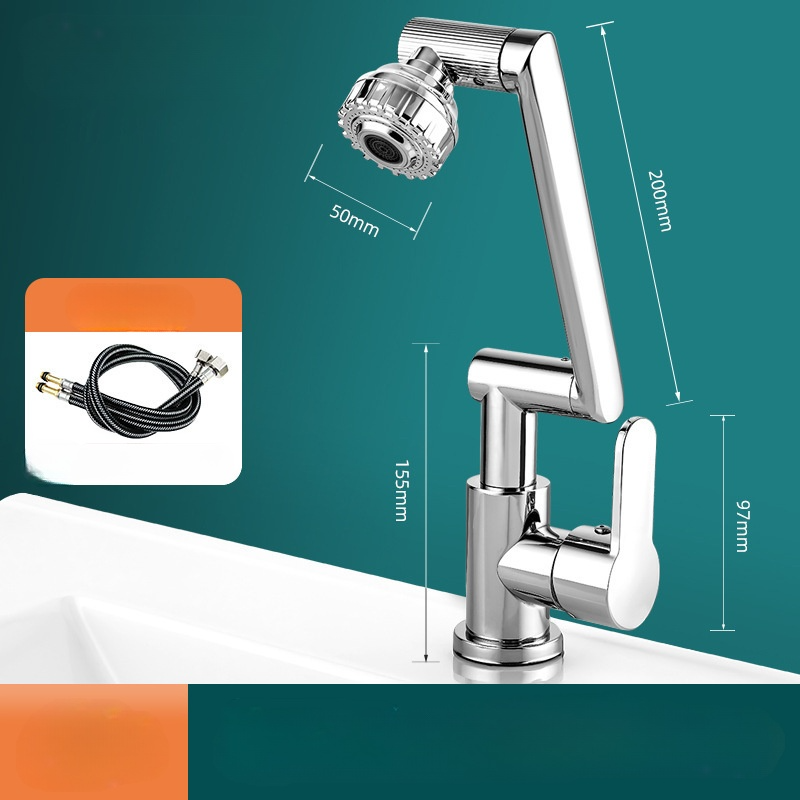 1080°機械手臂旋轉水龍頭