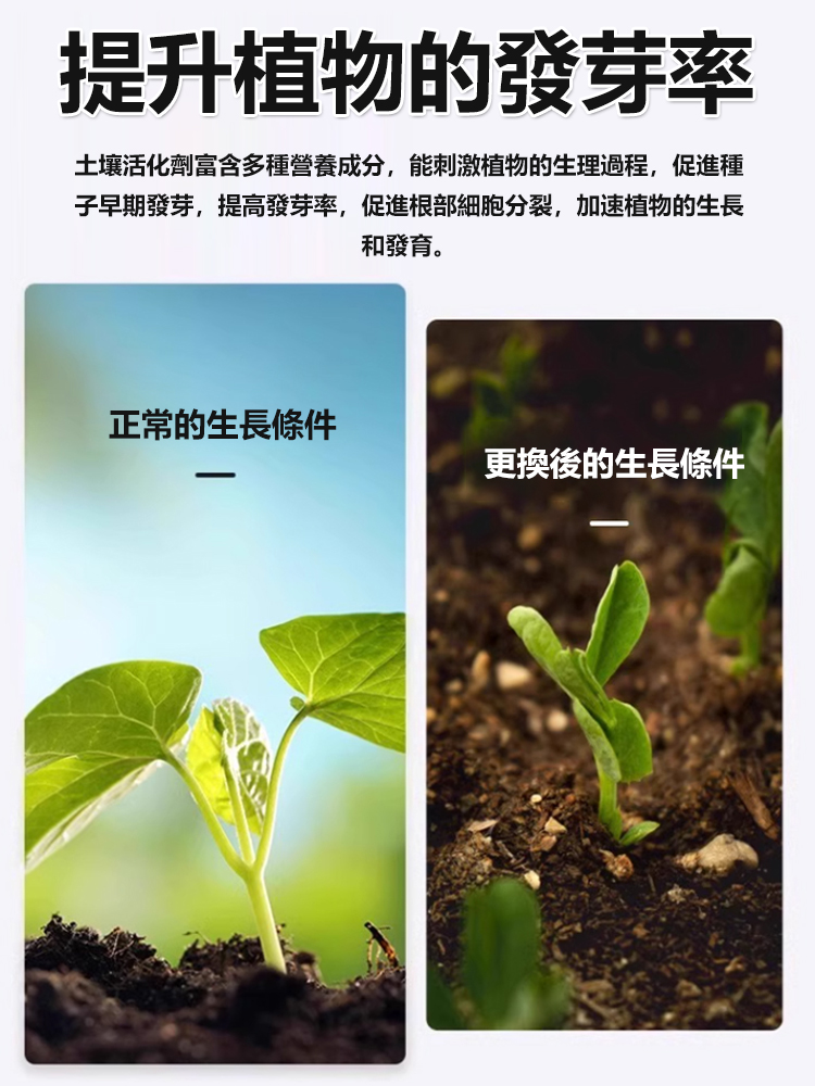 【出芽率提升30%】新升級家用園藝土壤劑