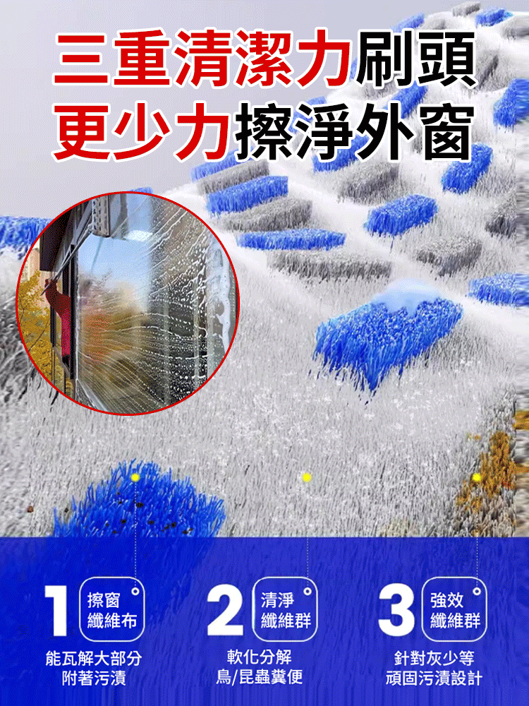 高層萬向擦玻璃神器