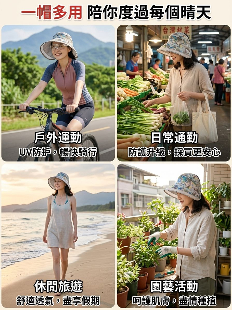 【全台抗暑救星】UV100+極致遮陽帽