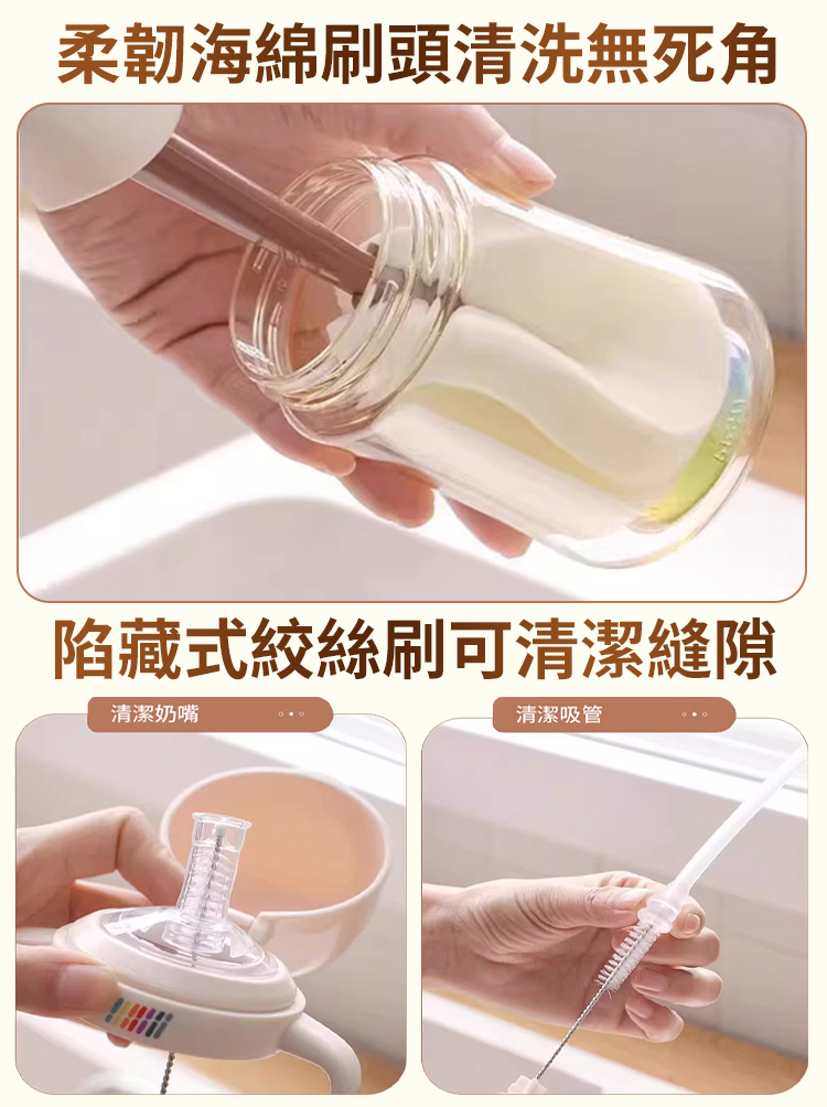 【自備防塵罩】可擠水多功能杯刷