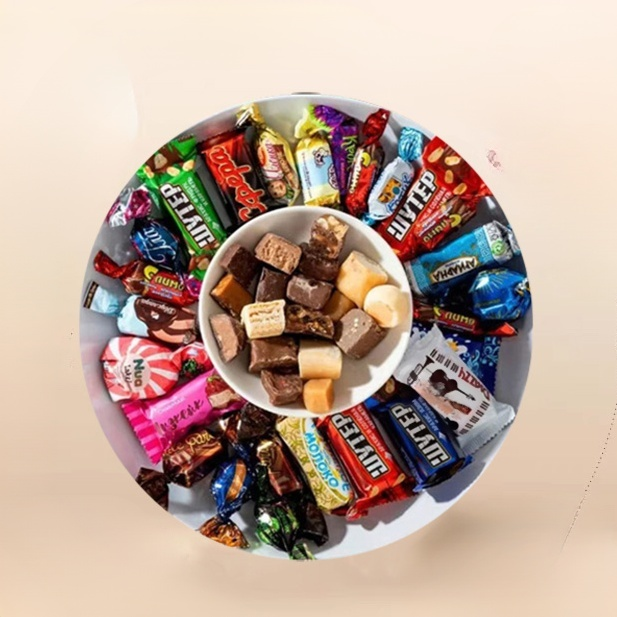 ลูกอมช็อกโกแลตรวมนำเข้าจากรัสเซีย