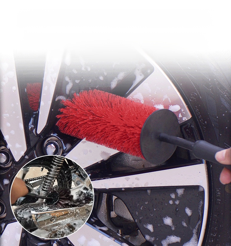 【ทำความสะอาดทุกซอกทุกมุม】แปรงทำความสะอาดล้อรถยนต์