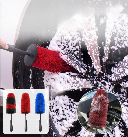 【ทำความสะอาดทุกซอกทุกมุม】แปรงทำความสะอาดล้อรถยนต์