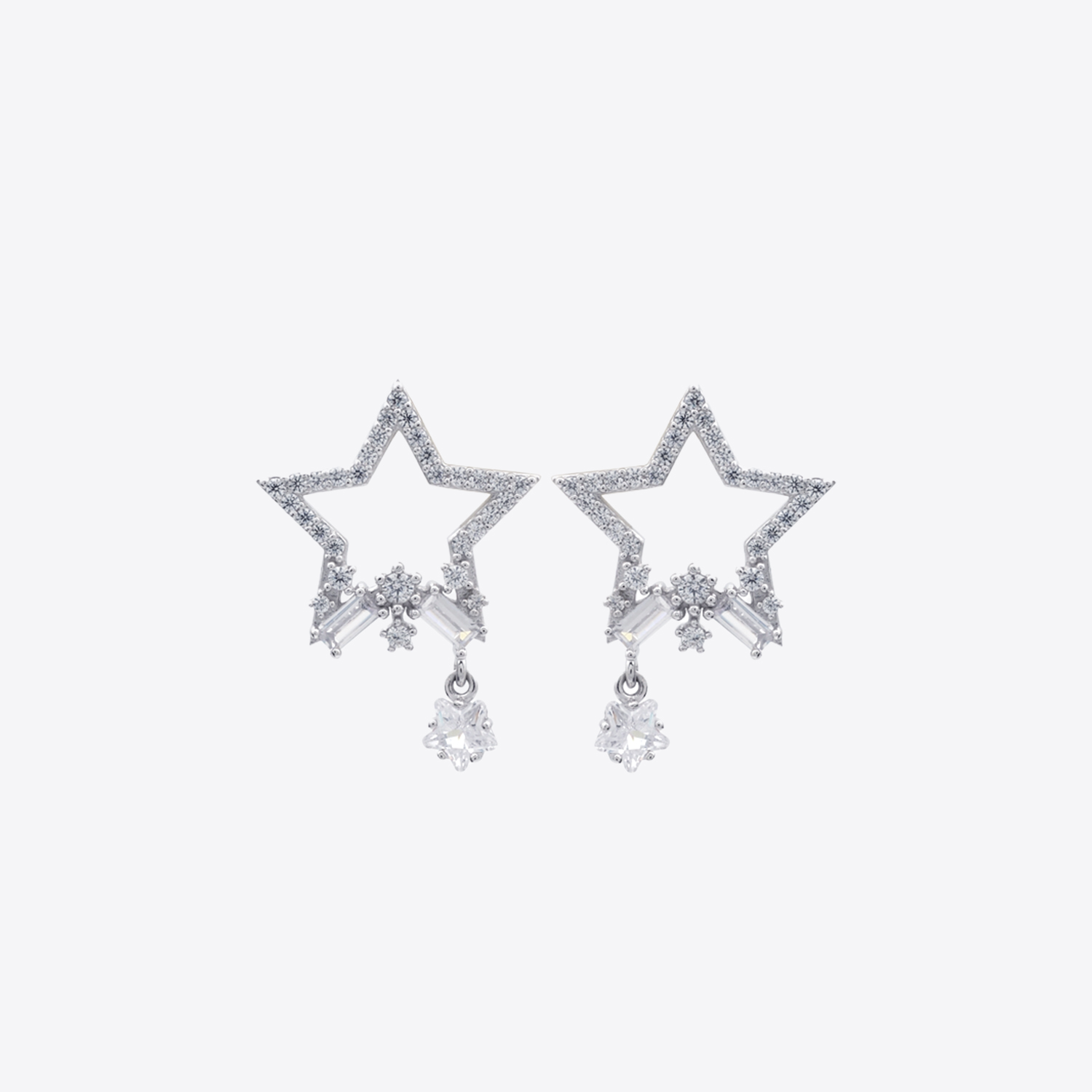 Double Star Earrings