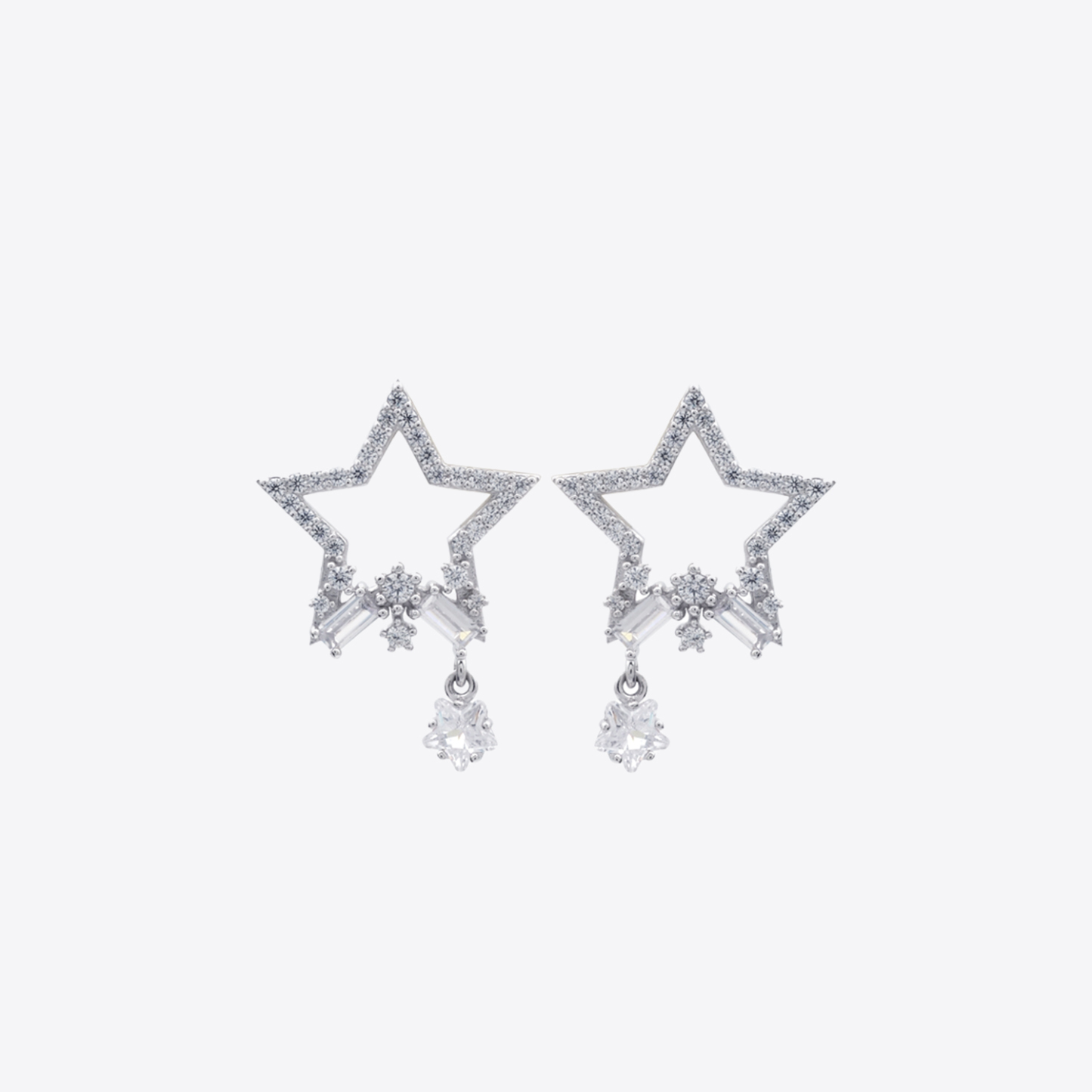 Double Star Earrings