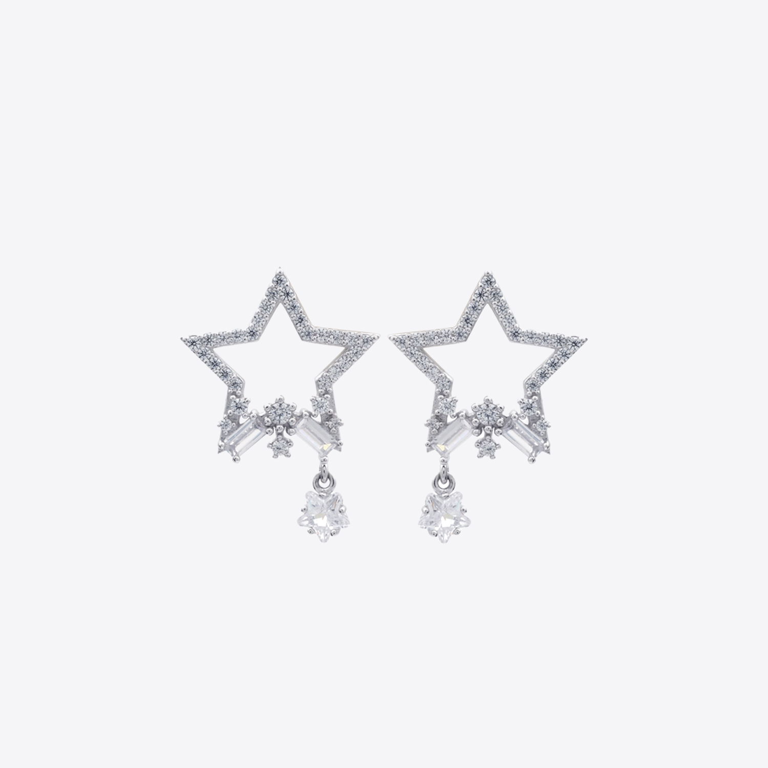 Double Star Earrings