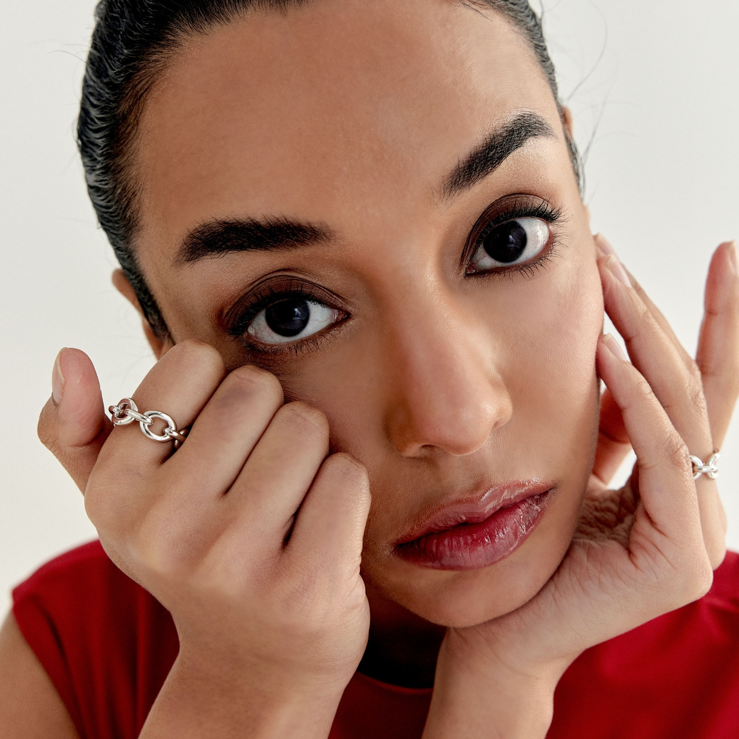 Bold Chain Open Ring (W/Y) 볼드 체인 오픈 반지