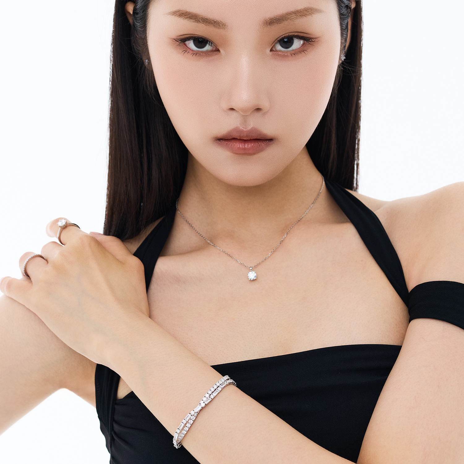 Baguette & Round Tennis Bracelet 바게트 라운드 테니스 팔찌