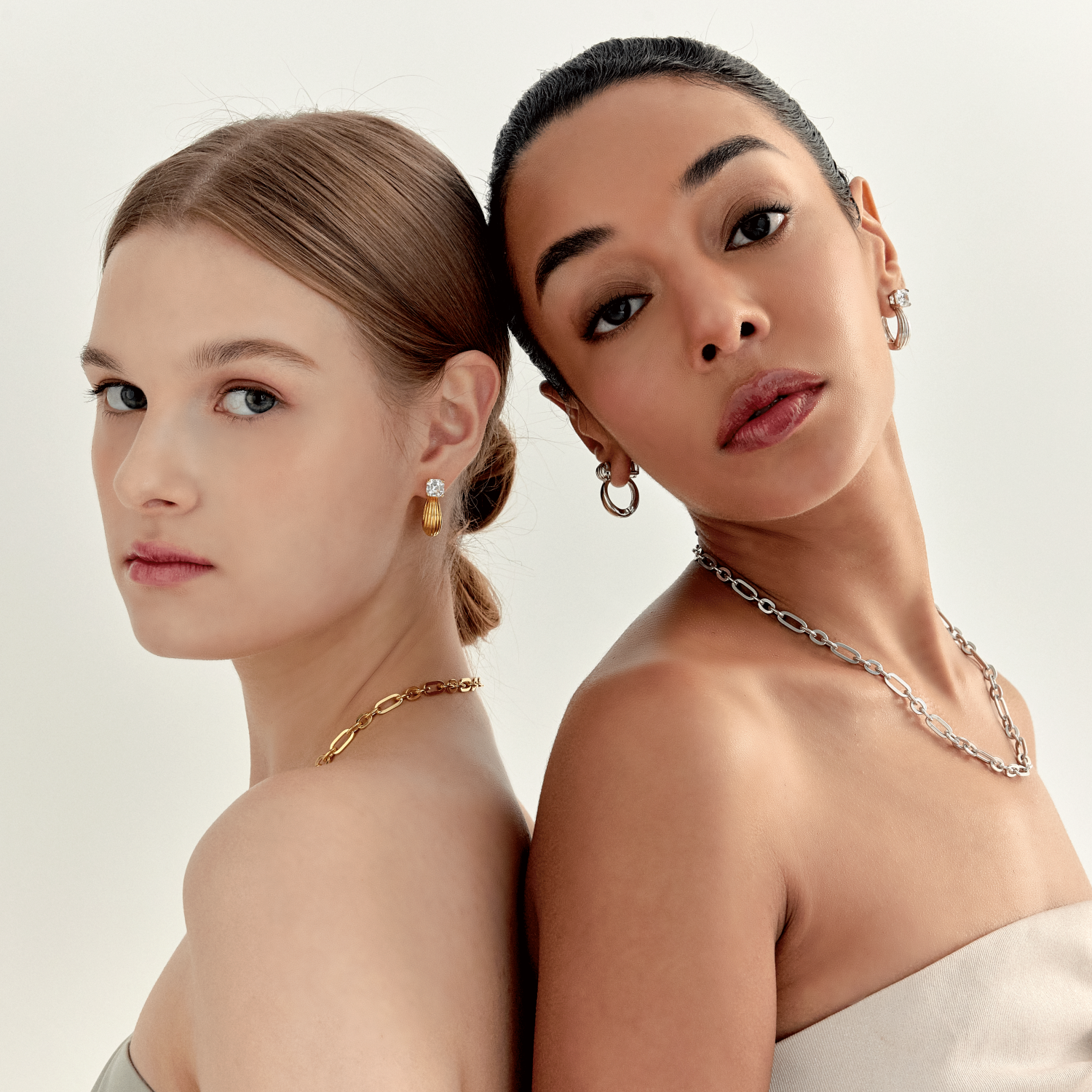 Shell & Asscher Earrings (W/Y) 쉘 앤 애셔 귀걸이