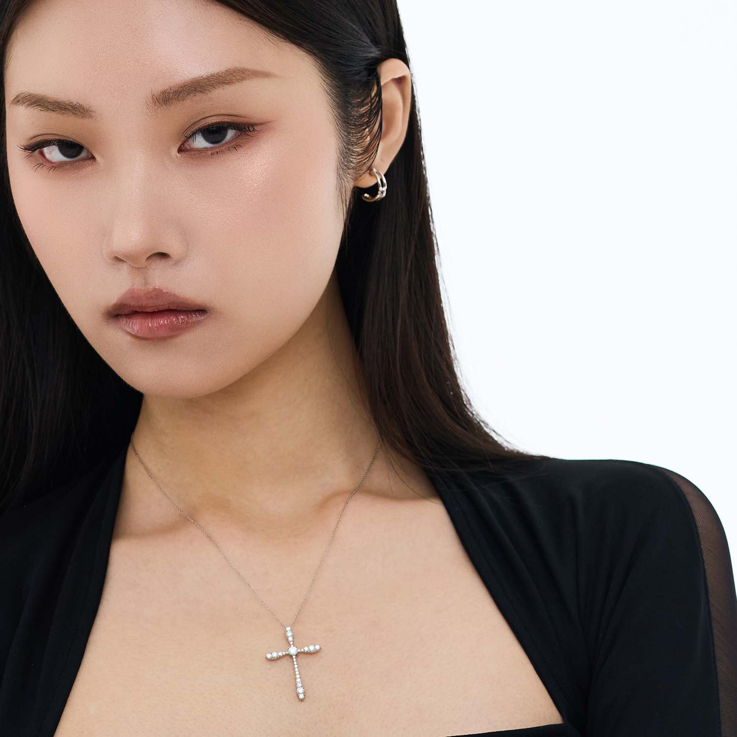 Bold Corss Necklace (W) 볼드 크로스 목걸이