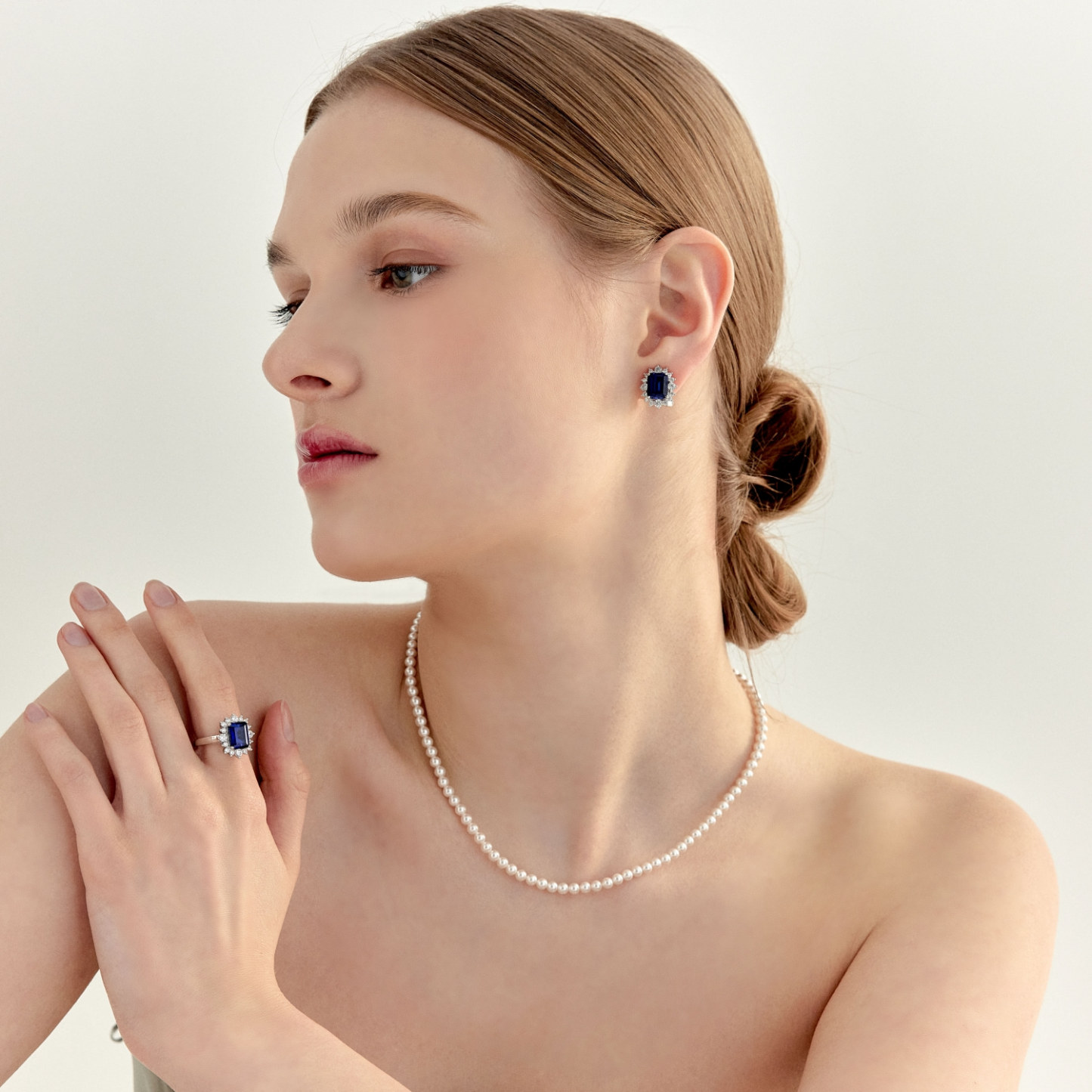 Blue Cluster Earrings 블루 클러스터 귀걸이