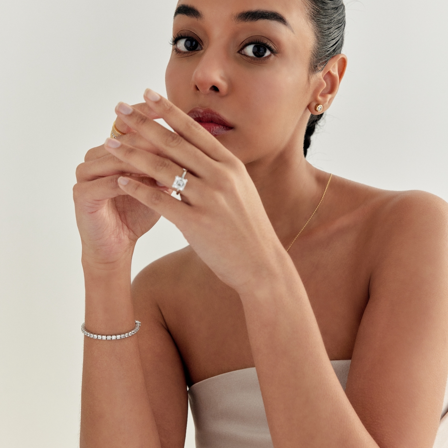 Asscher Tennis Bracelet 애셔 테니스 팔찌