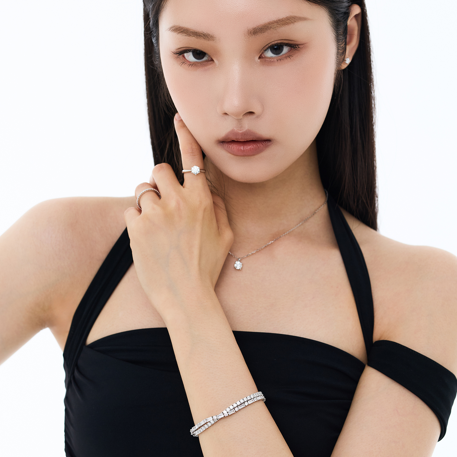 Baguette & Round Tennis Bracelet 바게트 라운드 테니스 팔찌