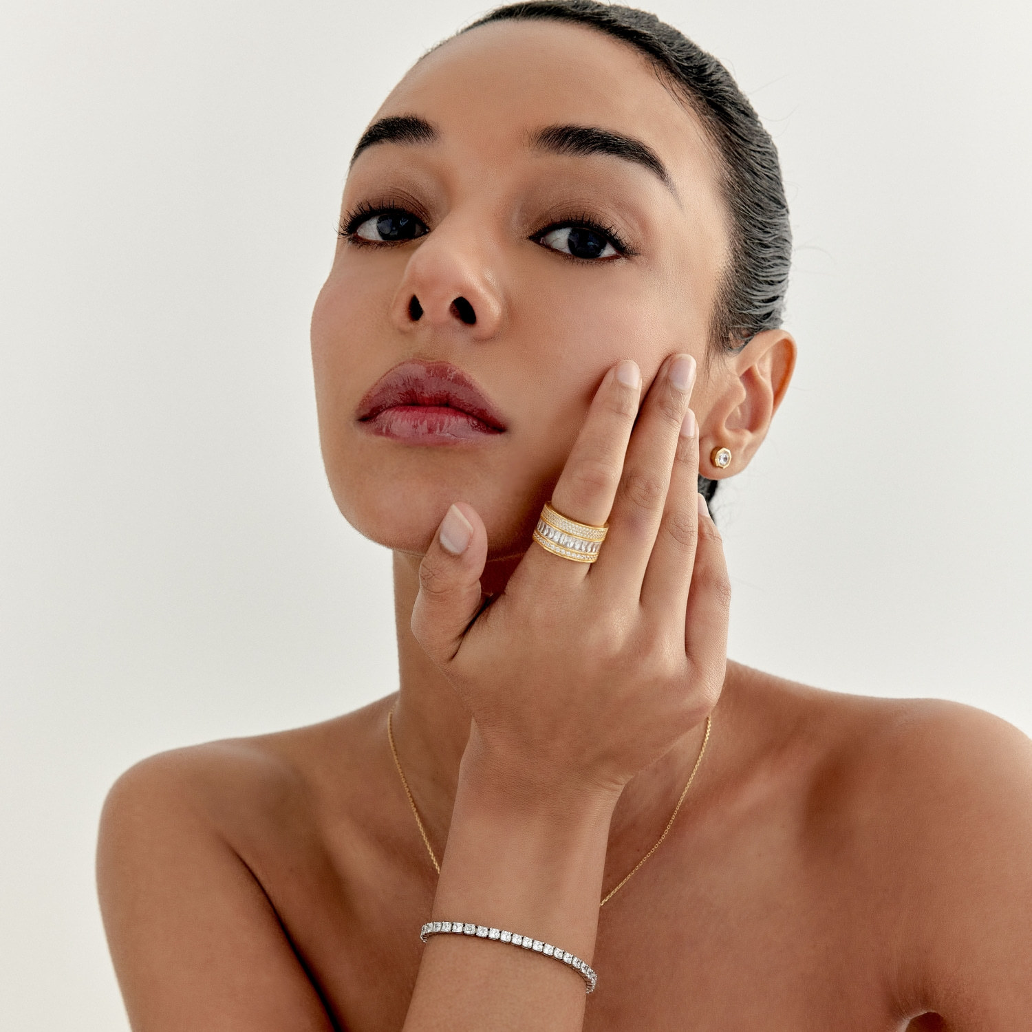 Chatelet Triple Row Ring (W/Y/B) 샤틀레 트리플 로우 반지