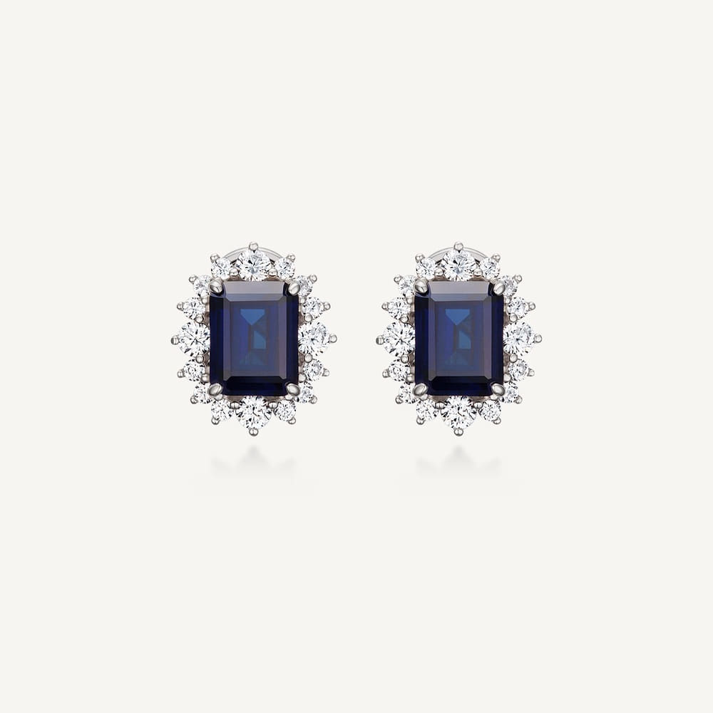 Blue Cluster Earrings 블루 클러스터 귀걸이