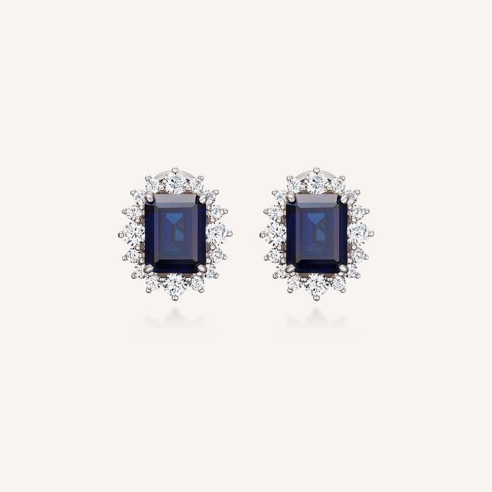 Blue Cluster Earrings 블루 클러스터 귀걸이