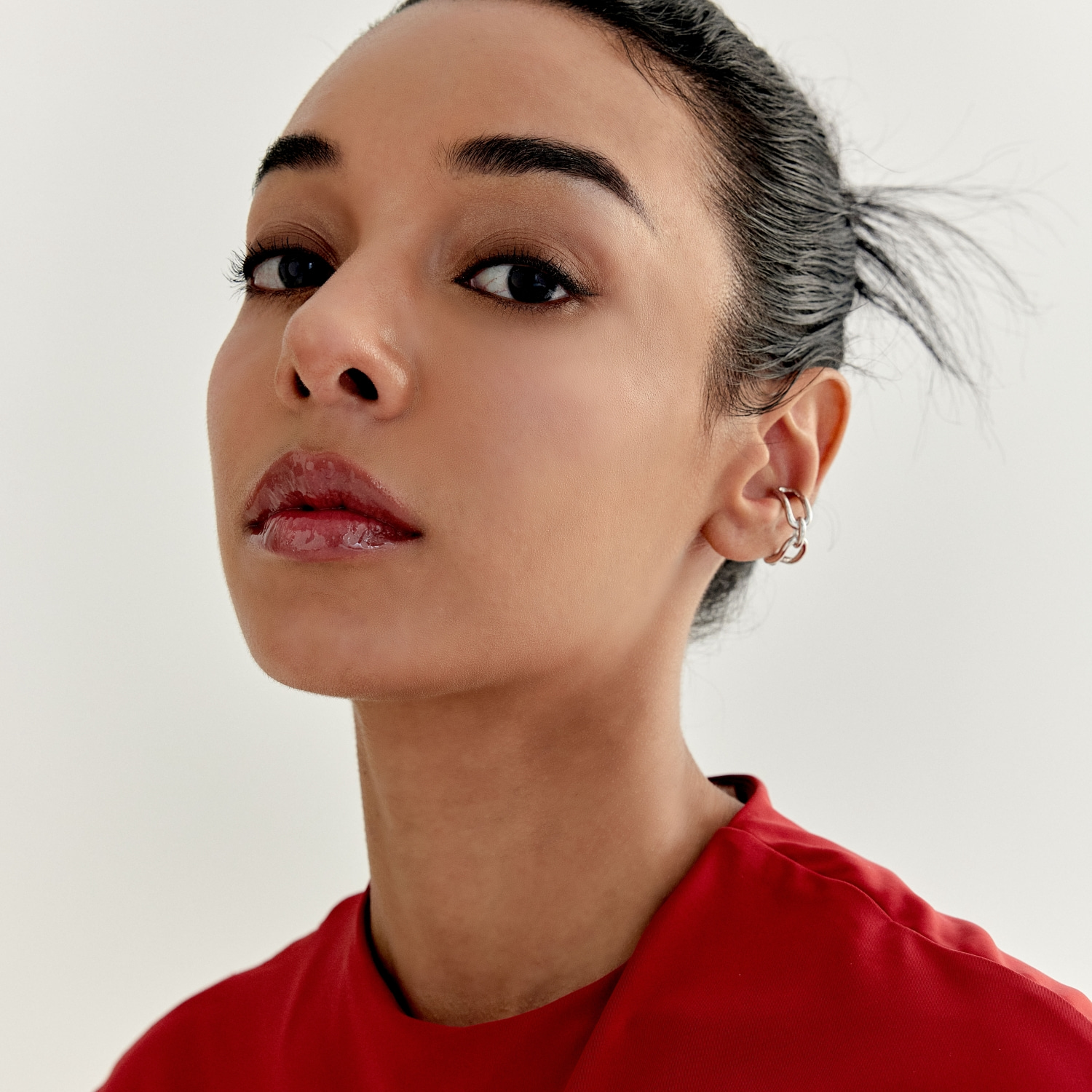 Bold Chain Tube Open Ring (W/Y) 볼드 체인 튜브 오픈 반지