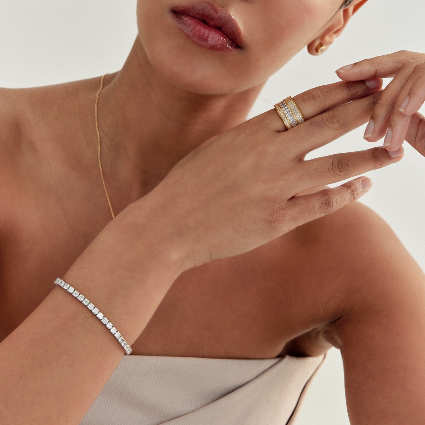 Asscher Tennis Bracelet 애셔 테니스 팔찌