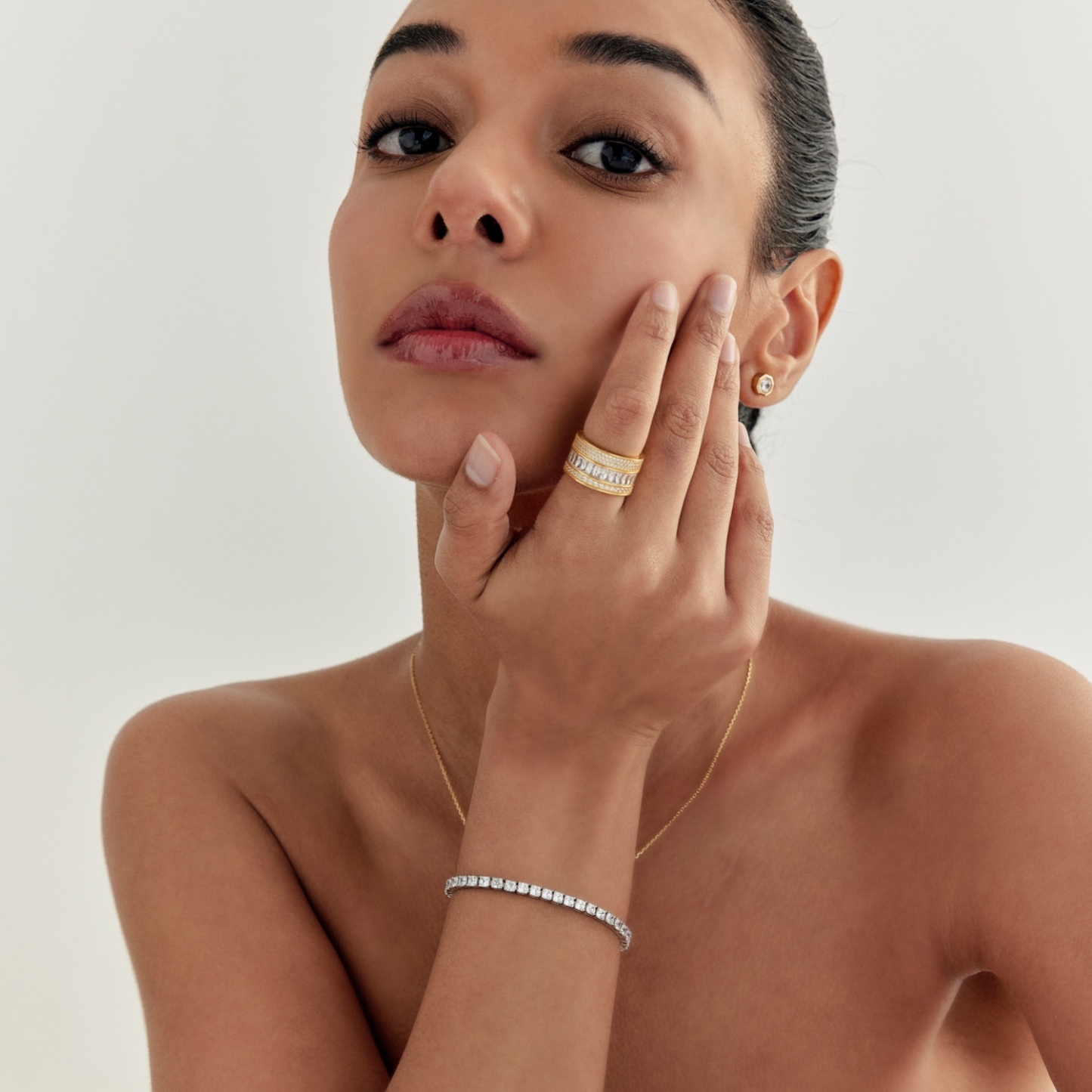 Asscher Tennis Bracelet 애셔 테니스 팔찌