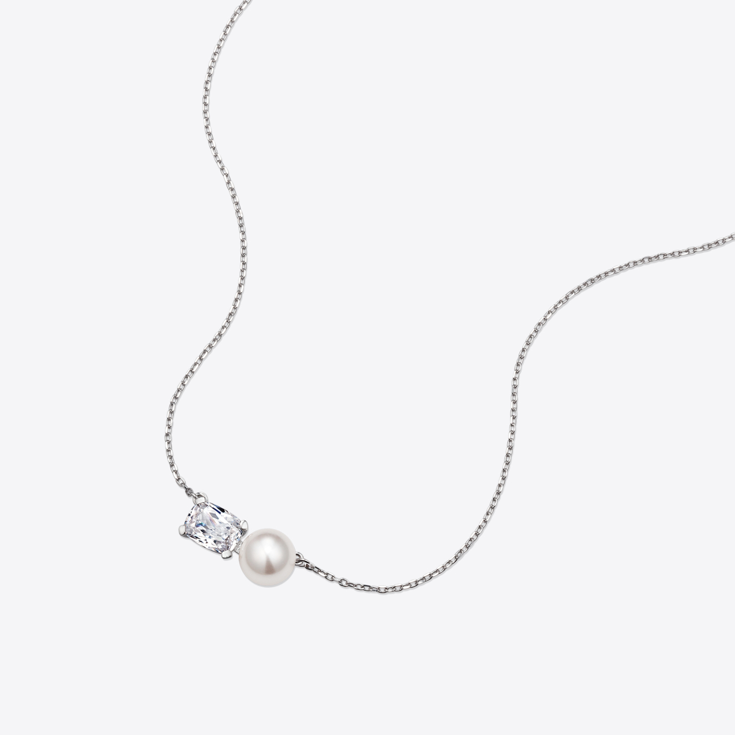 Cushion Pearl Necklace (W) 쿠션 펄 목걸이