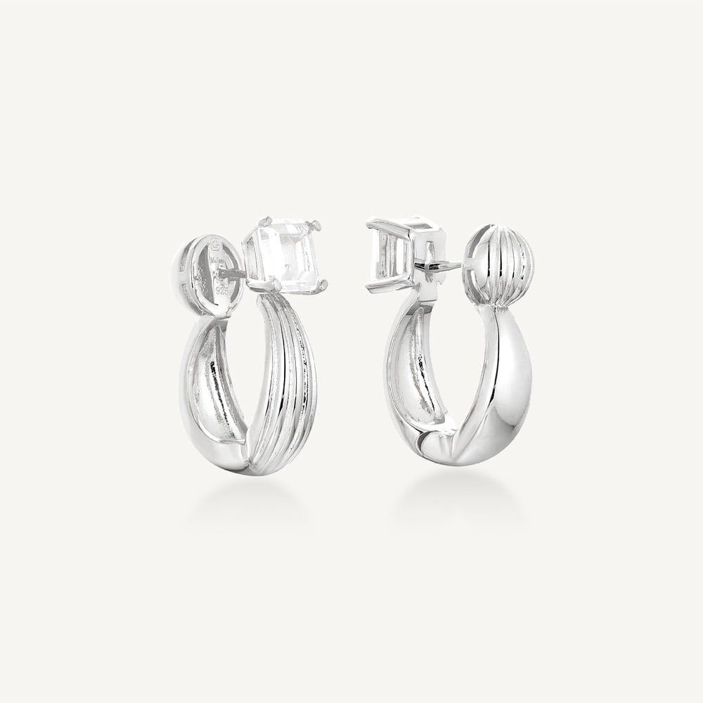 Shell & Asscher Earrings (W/Y) 쉘 앤 애셔 귀걸이