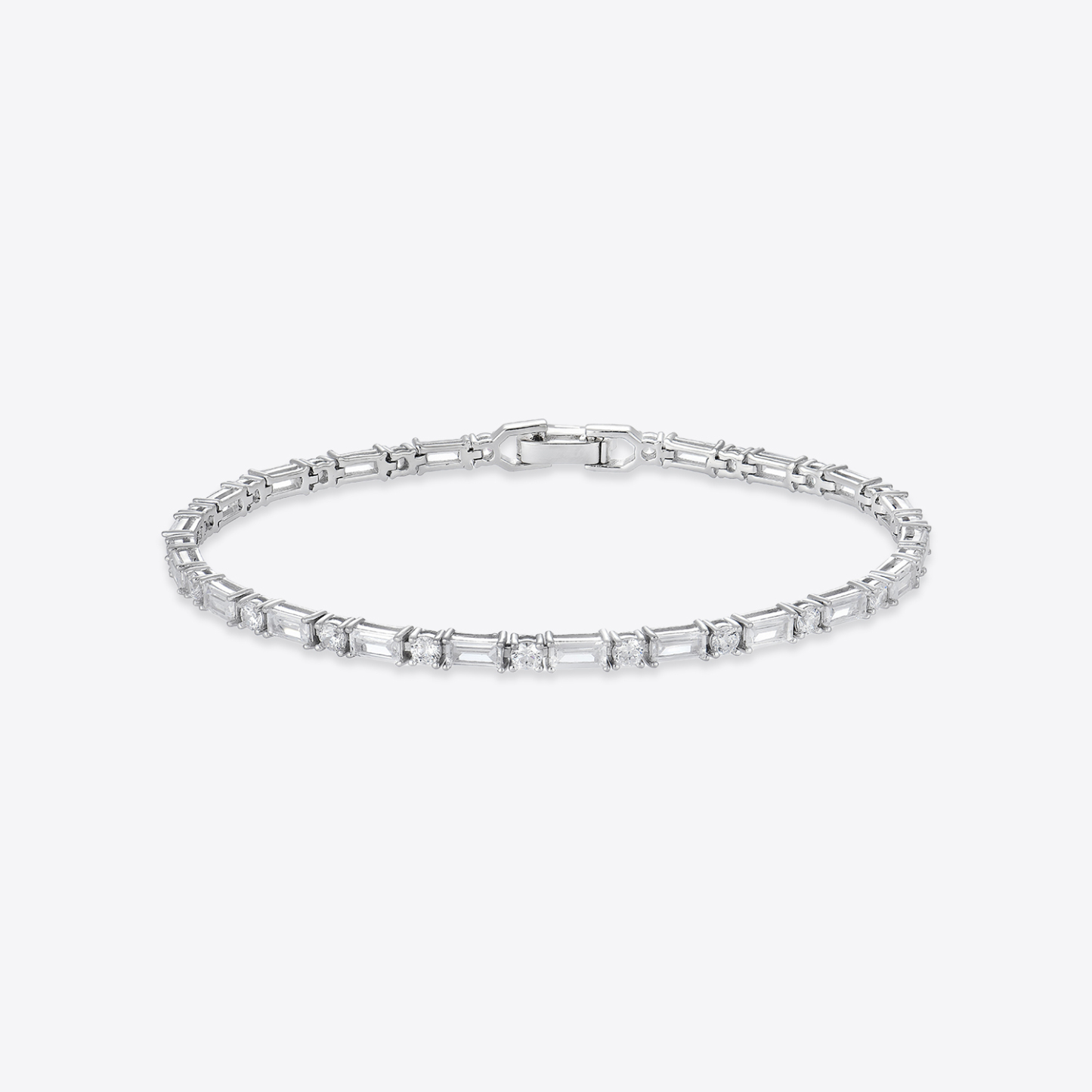 Baguette & Round Tennis Bracelet 바게트 라운드 테니스 팔찌