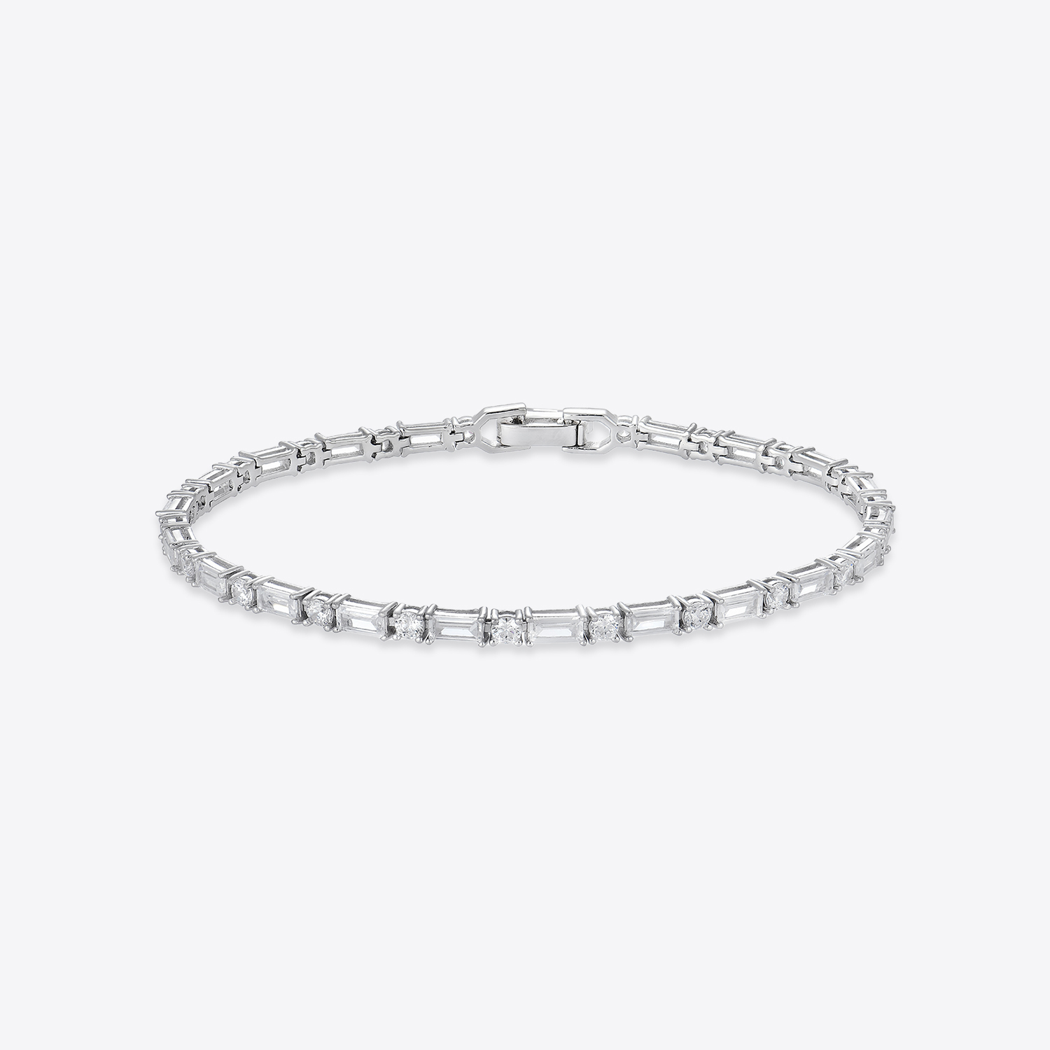 Baguette & Round Tennis Bracelet 바게트 라운드 테니스 팔찌