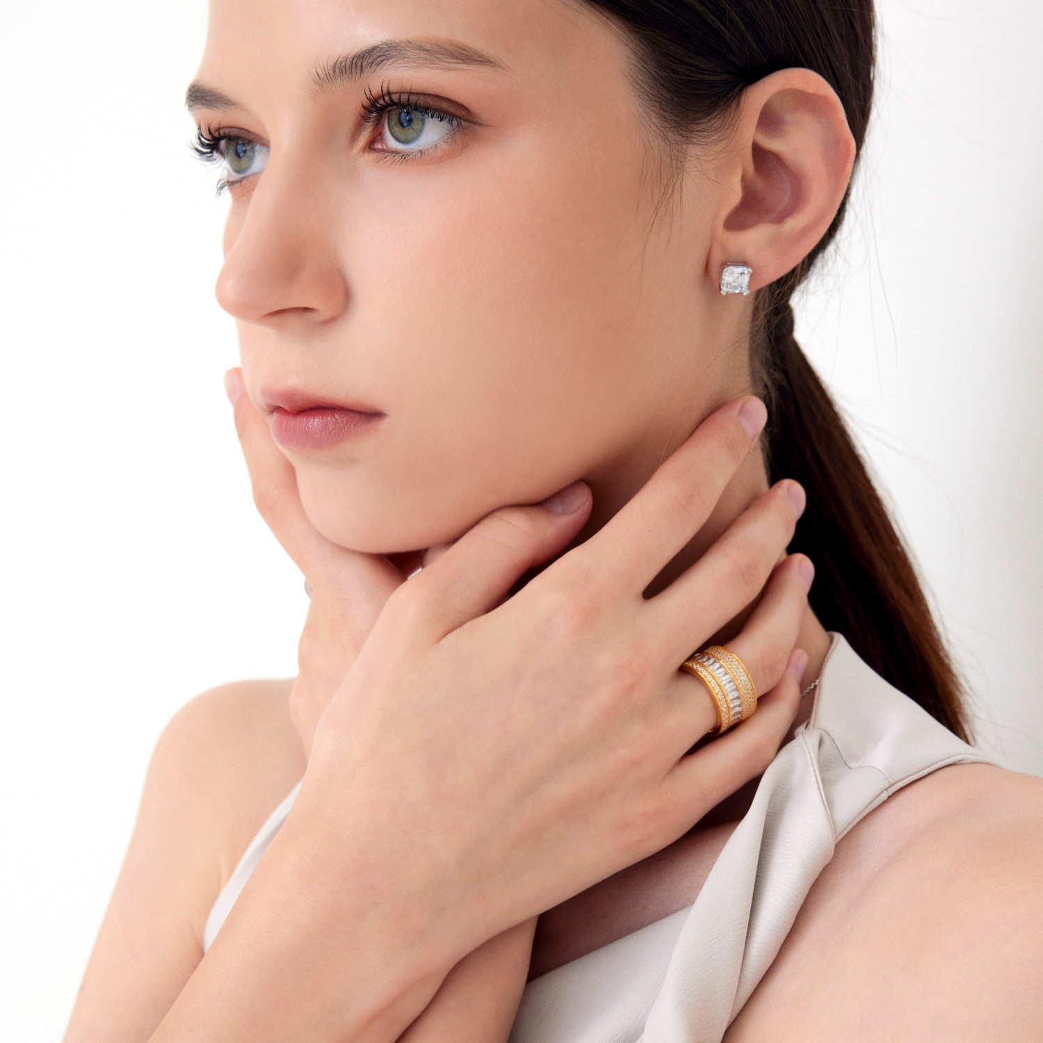 Chatelet Triple Row Ring (W/Y/B) 샤틀레 트리플 로우 반지