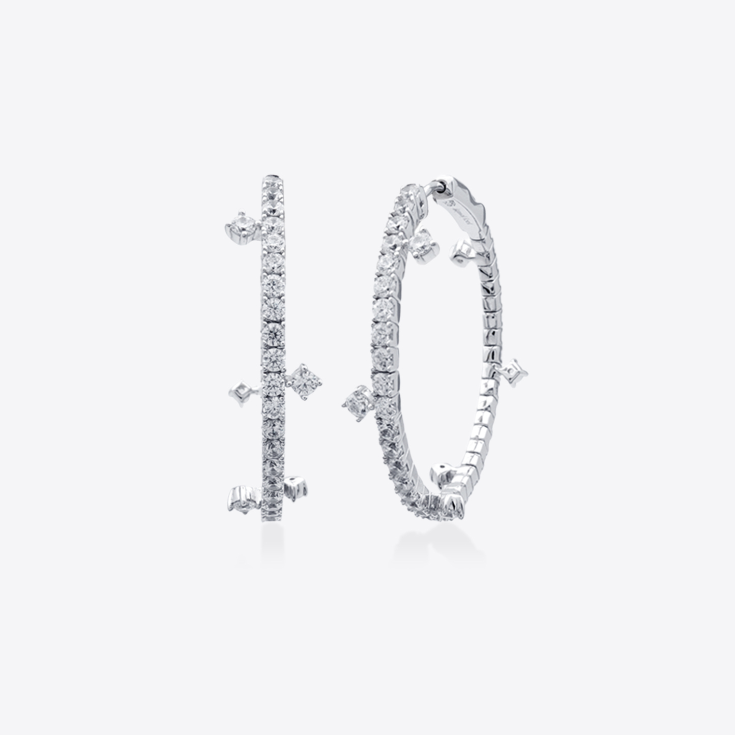 Cross Hoop Earrings 크로스 훕 귀걸이