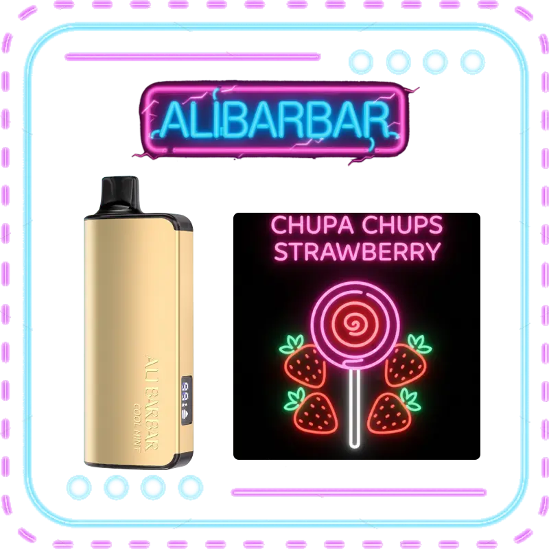 Chupa Chups Strawberry Alibarbar Ingot
